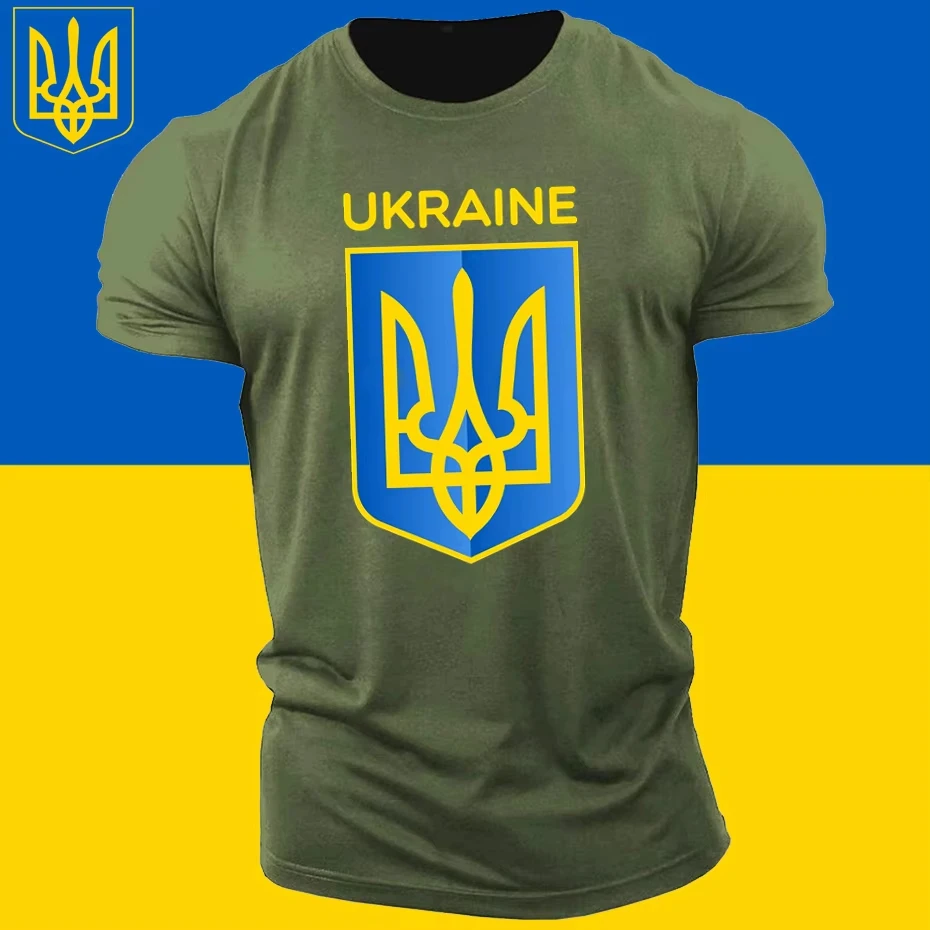 Ukraine Ukrainian Men T shirt Fashion 2022 Jersey Nation Team Cotton T-shirt Clothing Tees Country Sporting UKR Ukrayina tshirt