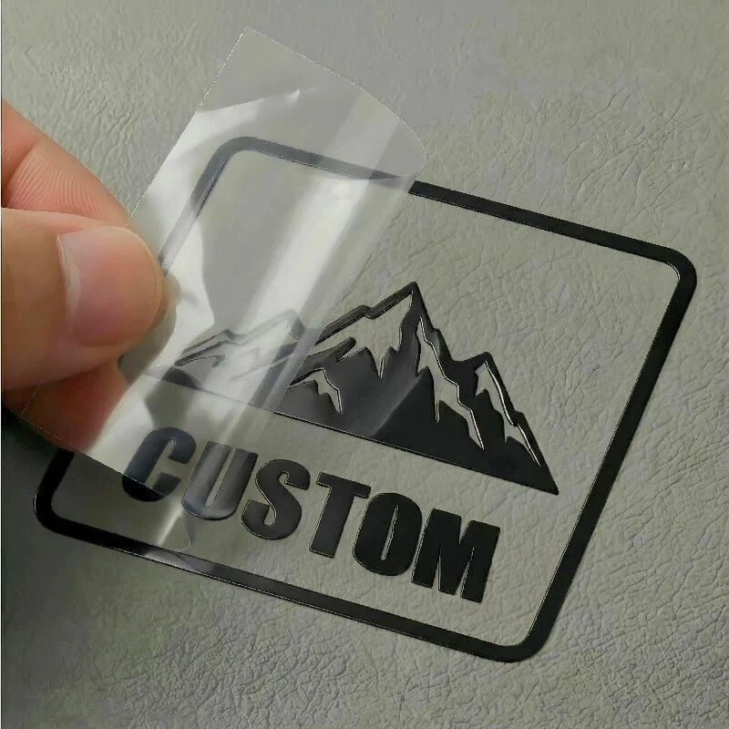 50 Stück Aufkleber Logo Personalisierte Aufkleber Benutzerdefinierte Transferaufkleber Hochzeitsetiketten 3D UV DTF Individualisierte Markennamen Auto DIY Flasche