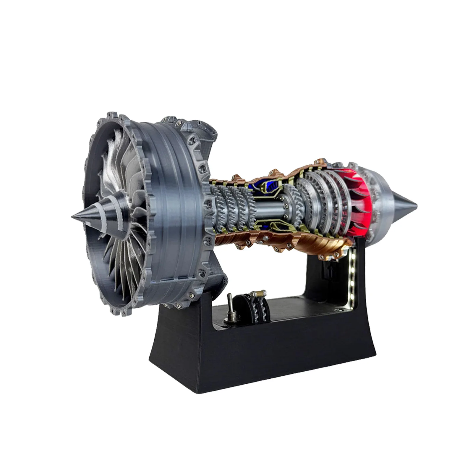 

New 25cm Exquisite Turbofan Engine Model A380 Replica Perfect for Aviation Fans 3D printing aircraft engines toys Xmas gifts