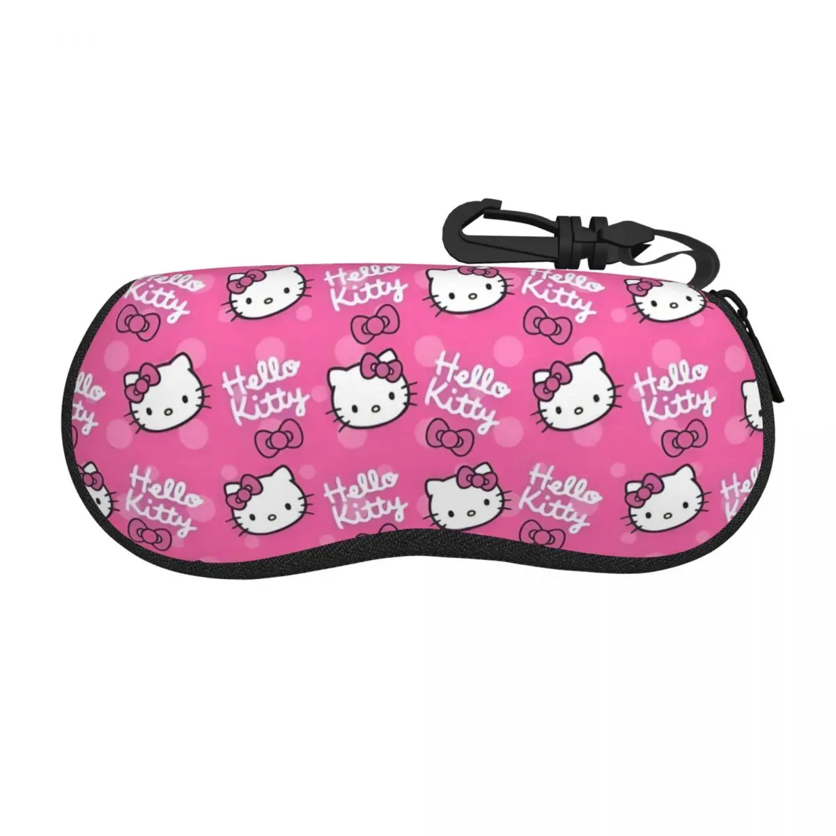 

Пользовательские чехлы для очков Sanrio Cat Hello Kitty с застежкой-молнией, резиновый ультралегкий мягкий неопреновый мешок для хранения очков