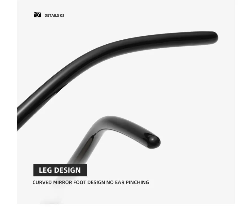 Neue modische quadratische Sonnenbrille für Damen und Herren, Vintage-Markendesigner, Punk-Sonnenbrille, klare Gläser, Spiegelbrille – Detail 26