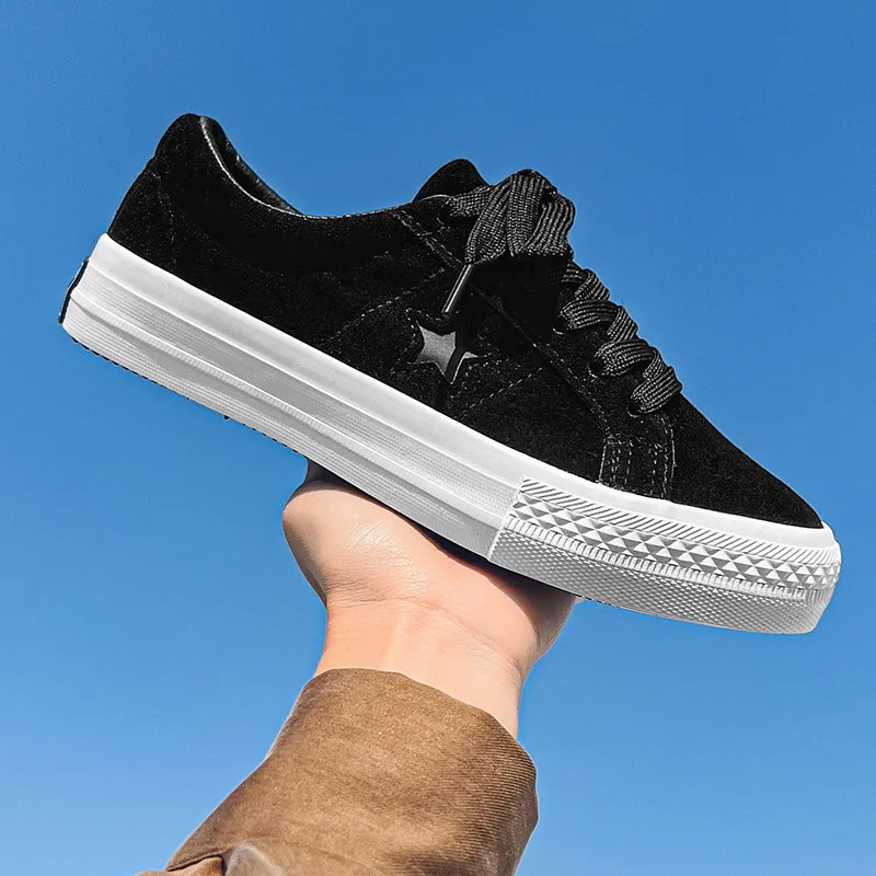 Vintage Plaid Canvas Low Top Trainers, Star Stitch Lace Up Light Flat Sole Comfort Non Slip Daily Outdoor Casual Sneakers