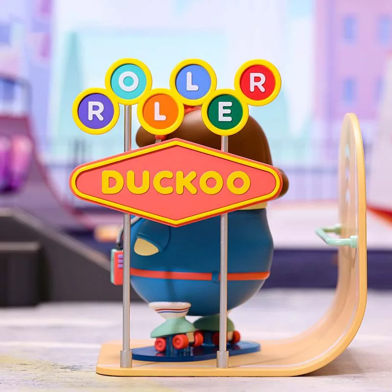 Original Retro Roller Skating YA! Series DUCKOO Action Figure Toys Room Decorate Gifts for Kids Cute DUCKOO Doll Toys