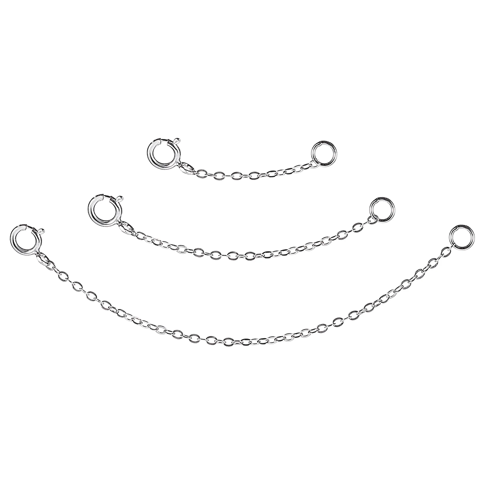 Chain Extenders for Necklaces Bracelet Chains Jewelry Extended Sterling Silver Making DIY Lengthen