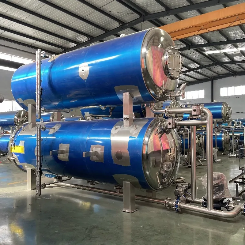Double Layer Water Immersion Autoclave Retort Sterilizer Canned Meat Poultry Seafood Processing Equipment OEM Customized