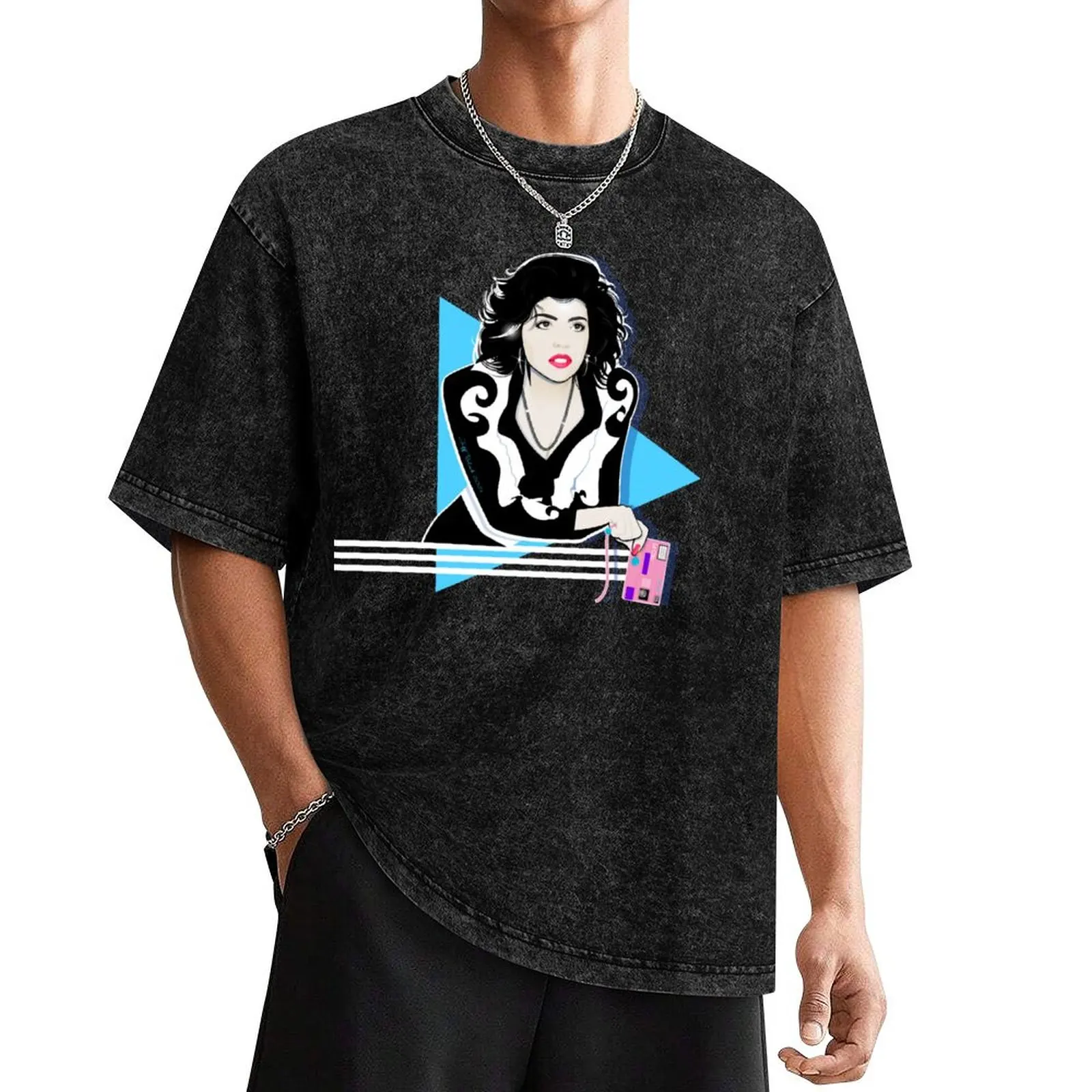 

Mona Lisa Vito, Retro Portrait T-Shirt sublime oversizeds tee shirts for men