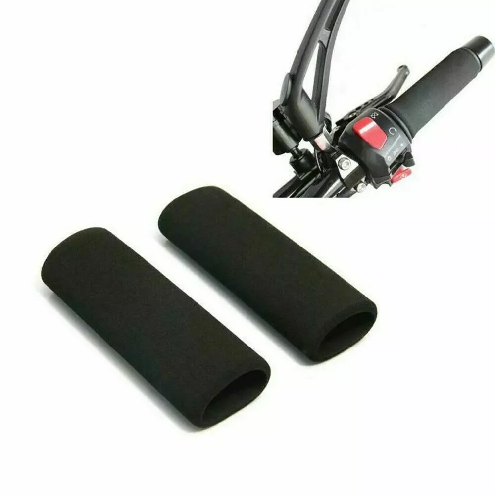 2PCS Motorcycle Handlebar Cover Slip-On Anti Vibration Comfort Handlebar Grip Sleeve Foam Anti-Slip Moto Handle Levers Grips