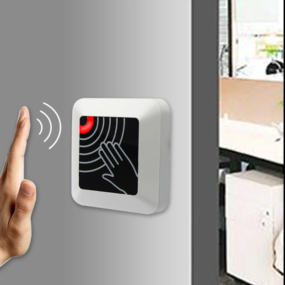 Contactless Infrared Sensor Switch Non-Touch Door Release Access Control Exit Button for Public Safety