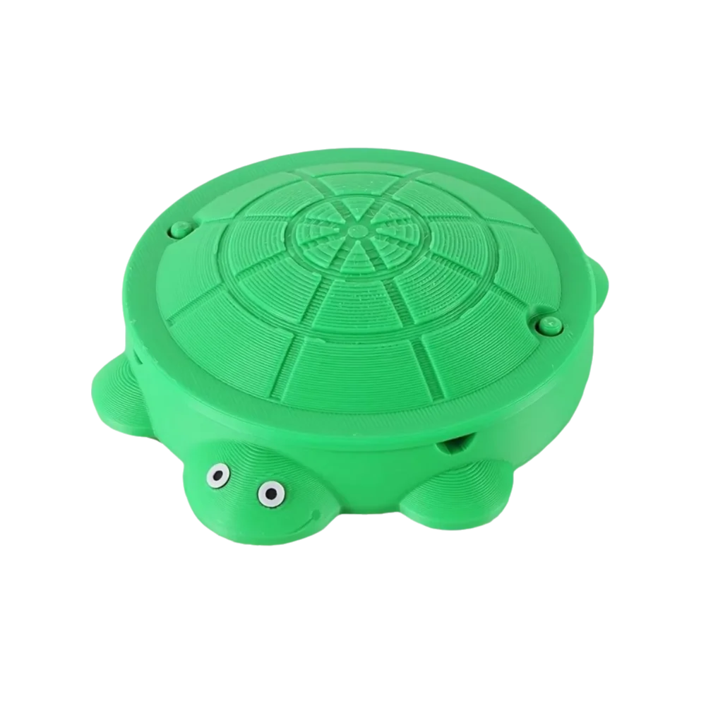 

Cute Charming Turtle Sandbox Creative Can Be Opened Turtle Ornament Model Plastic Toys Ring Storage Box Home Office Decor