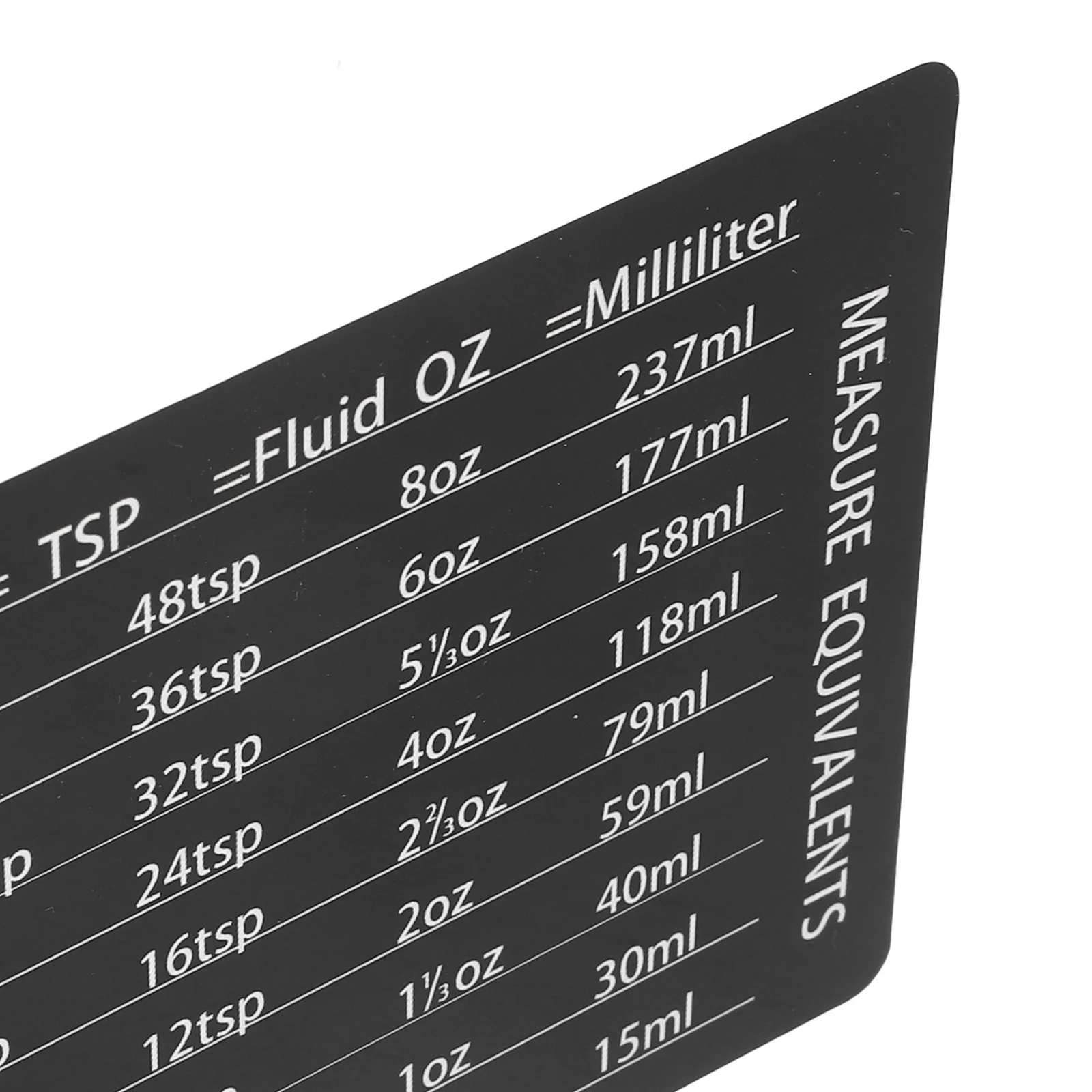 

Measuring Cup Spoon Kitchen Measurement Conversion Chart Magnet Table Black Pvc Magnetic Refrigerator Magnets
