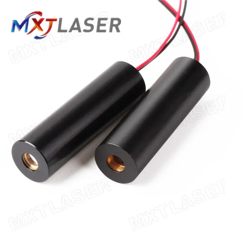 D12x40mm High Power 488nm Sky Blue Dot/Line/Cross Line Laser Module 3V 5V DC Industrial Areas / Medical / Biochemical 10mW 50mW