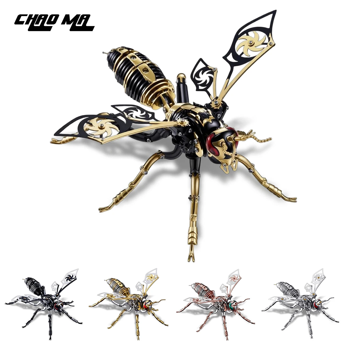 

DIY assembly 3D metal Bumblebee assembly model kit decorative toy ornaments mechanical puzzle solving cool boy's gift