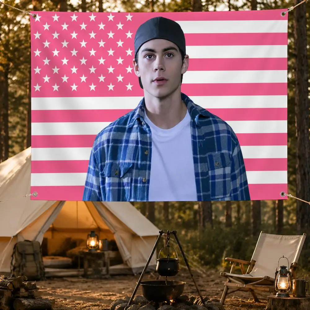 Actor Dylan OBrien Teen Thriller Flags Fan support, home, dormitory, wall decoration, outdoor camping, party banners, gifts