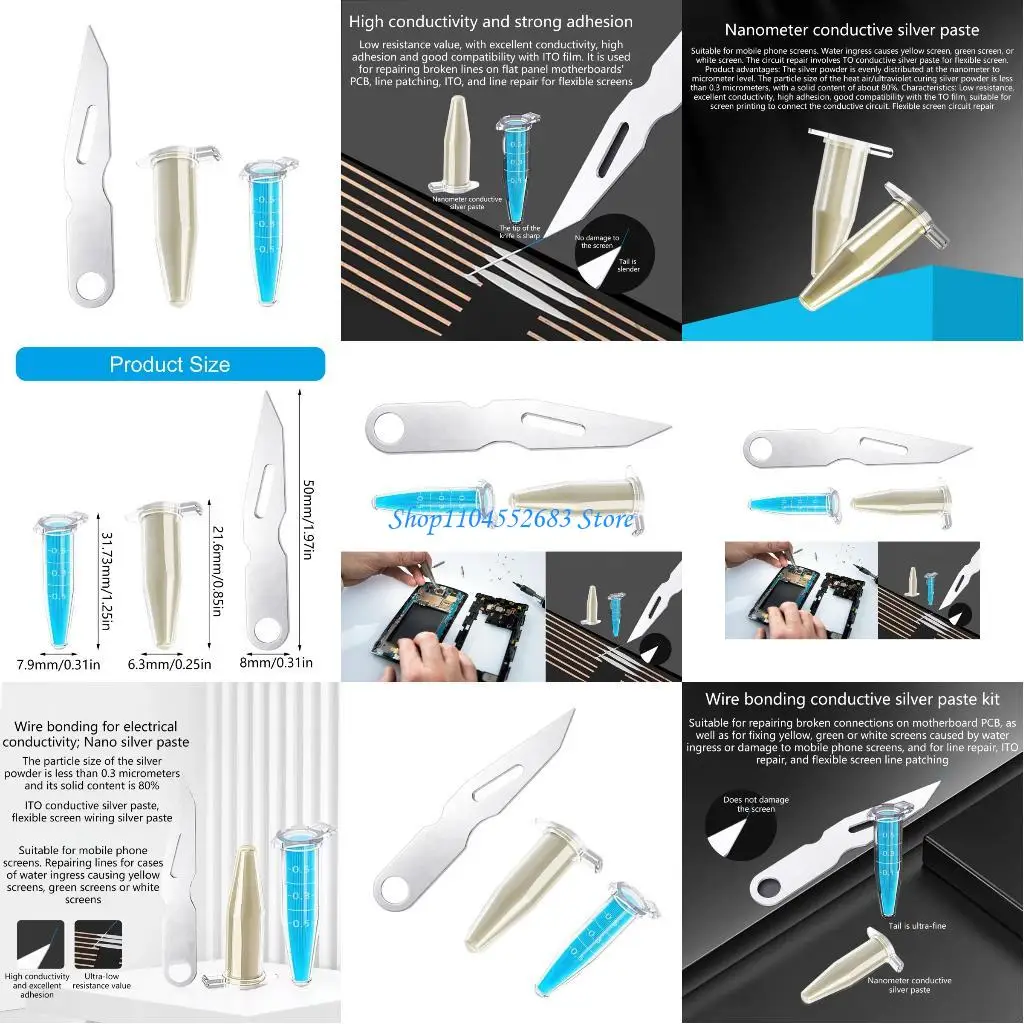 

Y6GD High Performances Conductive Paste with Strong Adhesion for Flexible Screen and Circuit Repairs