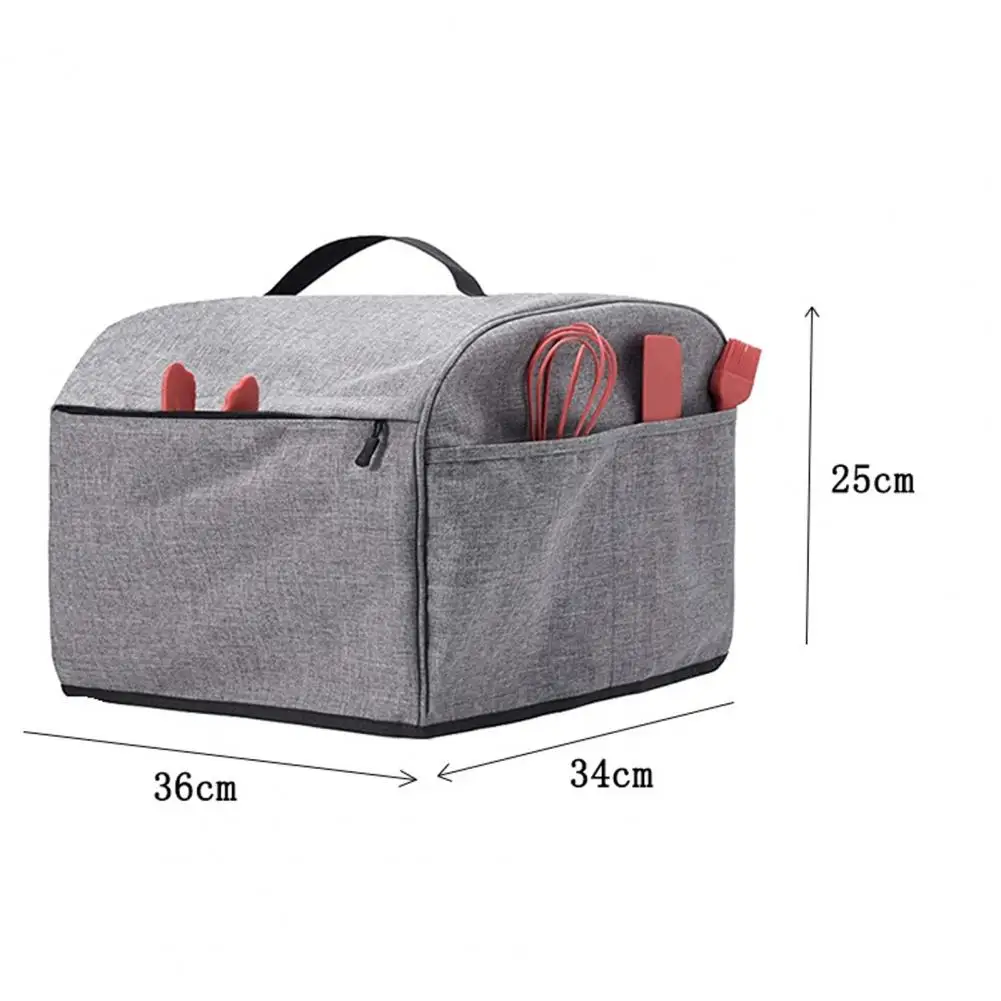 Capa para grelha interna, lavável à máquina, anti-arranhões, à prova d'água, poeira, churrasqueira, com bolsos com zíper para casa