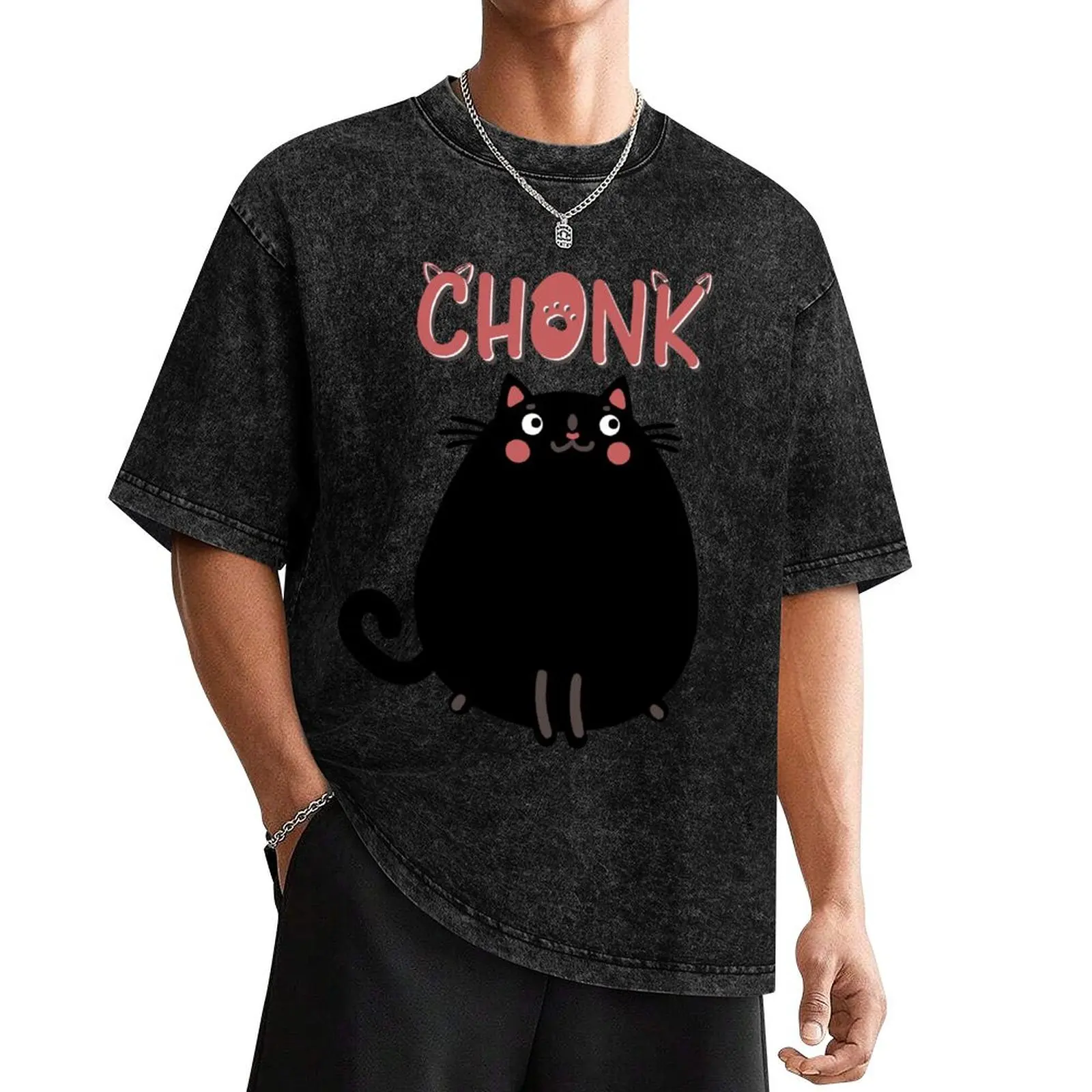 Chonk Cat Scale Chonk_Cute version T-Shirt baggy shirts street wear mens t shirts pack