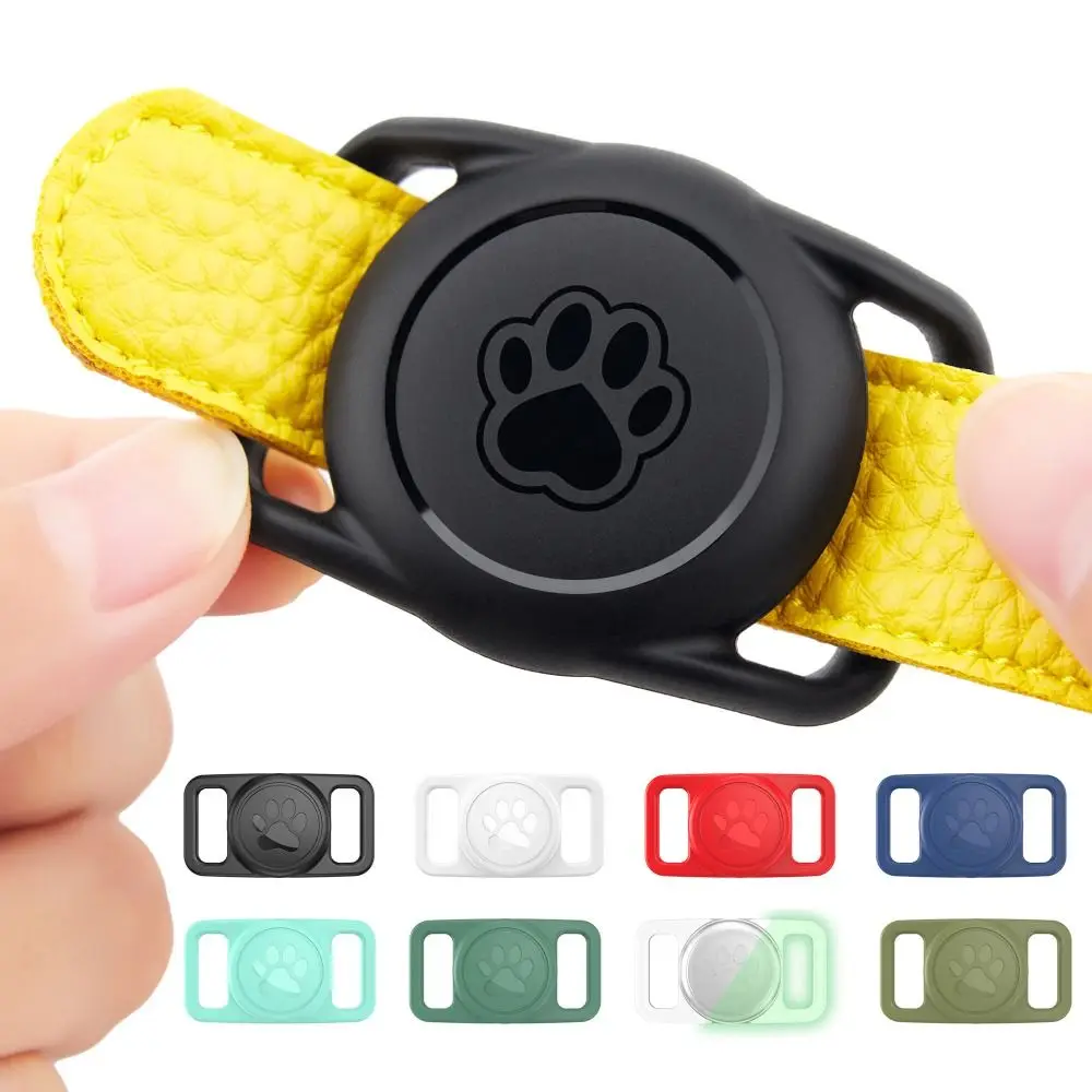 Waterproof For Airtag Dog Collar Holder Case Silicone Lightweight Tracker Cover Stretchable Protector Protective Sleeve Pet