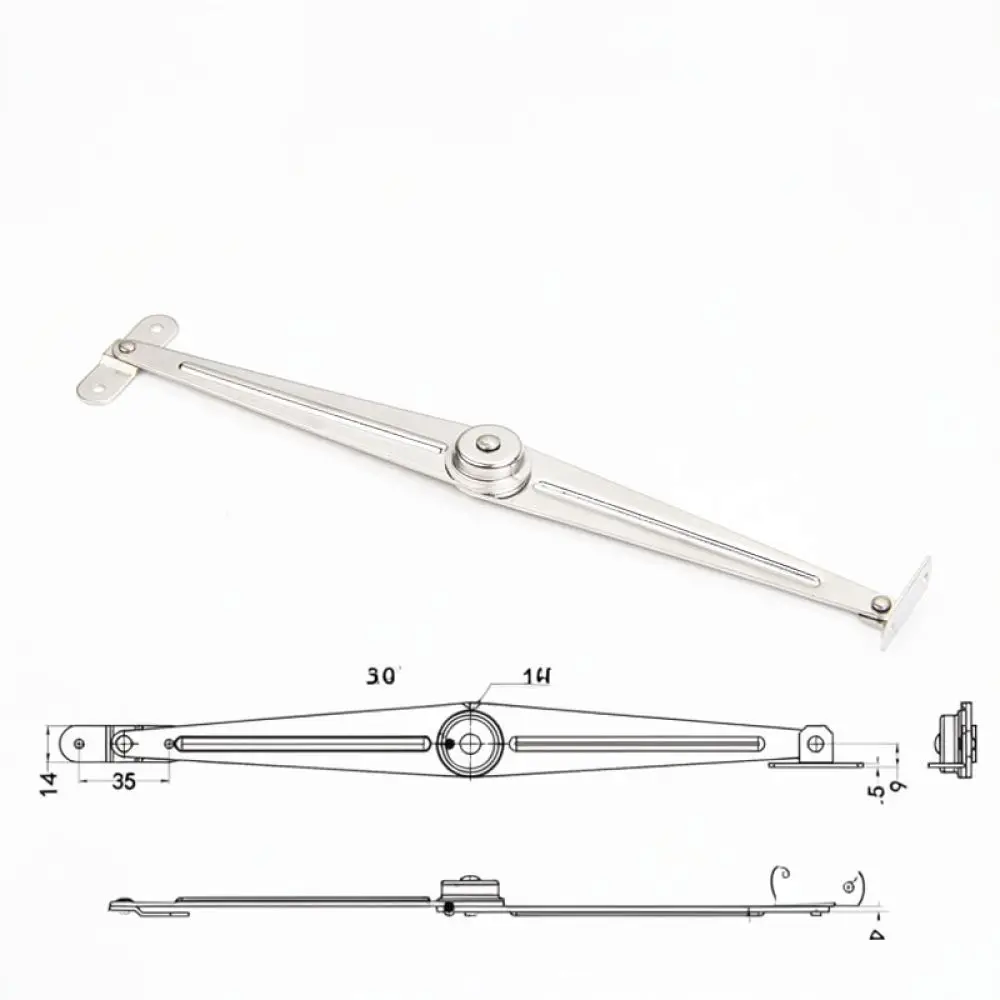 Adjustable Cabinet Door Support Rod For Distribution Box Limit Positioner Stainless Steel Gate Hardware Accessories