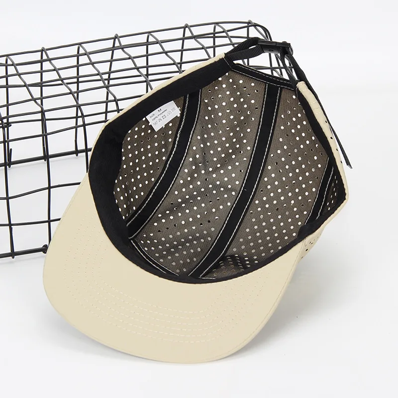 Quick-drying 5-flap Flat-brimmed Baseball Caps Custom Logo Suitable for Four-season Outdoor Camping Shading Mesh Skateboard Hat - Image 5