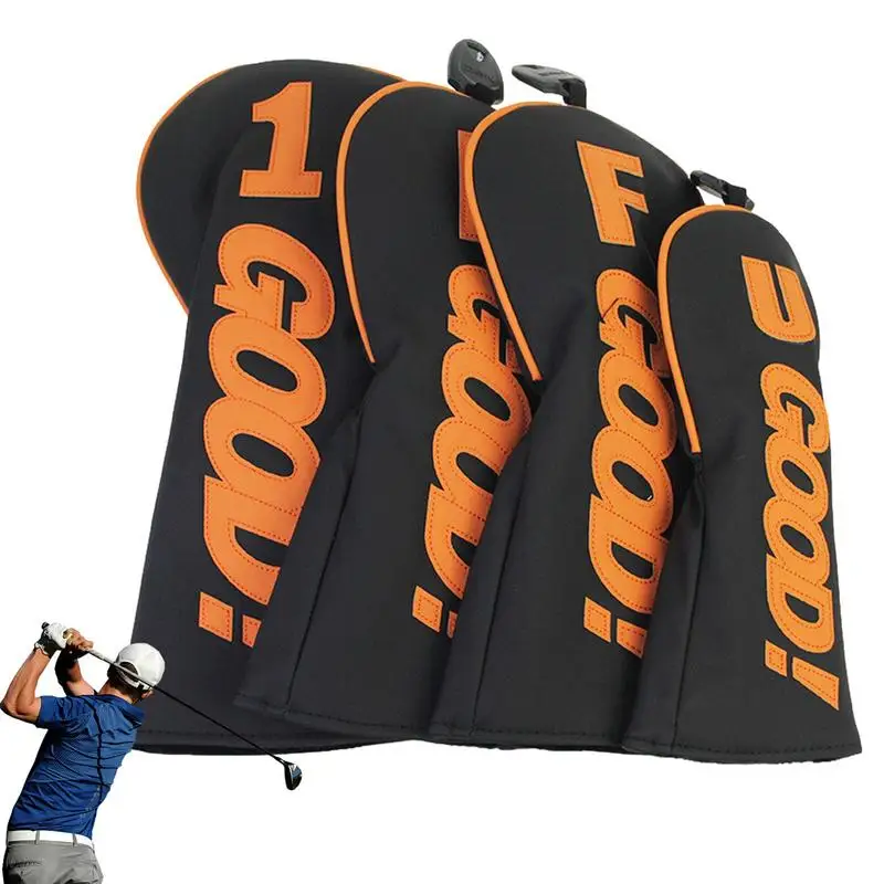 

Golf Putter Head Cover PU Leather Golf Club Headcover Head Cover Waterproof Portable Mallet Putter Sports Accessories For Men