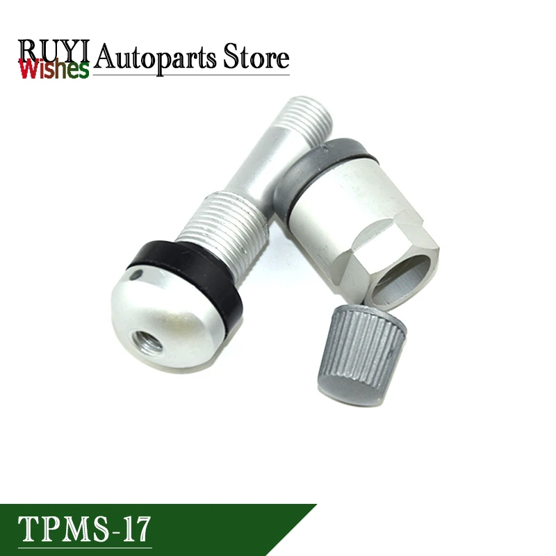 New 1PCS TPMS-17 Tire Valve For Audi Volkswagen Mercedes Benz Chevrolet Aluminum TPMS Tire Pressure Sensor Valves Replacement