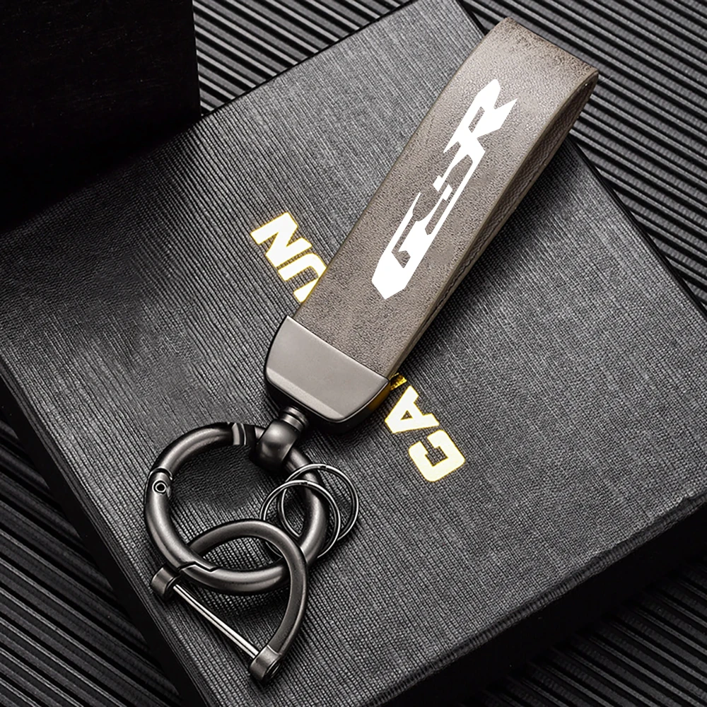 

For Suzuki GSR GSR 750 GSR600 GSR400 GSR750 High-Grade Leather Motorcycle Keychain Holder Keyring Accessories