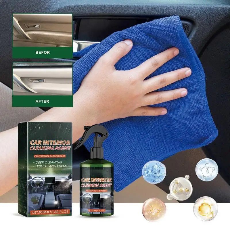 

Leather Cleaner For Car Interior Car Refurbishment Cleaner Agent Car Clean Products Effective Car Agent Enhanced Shine &