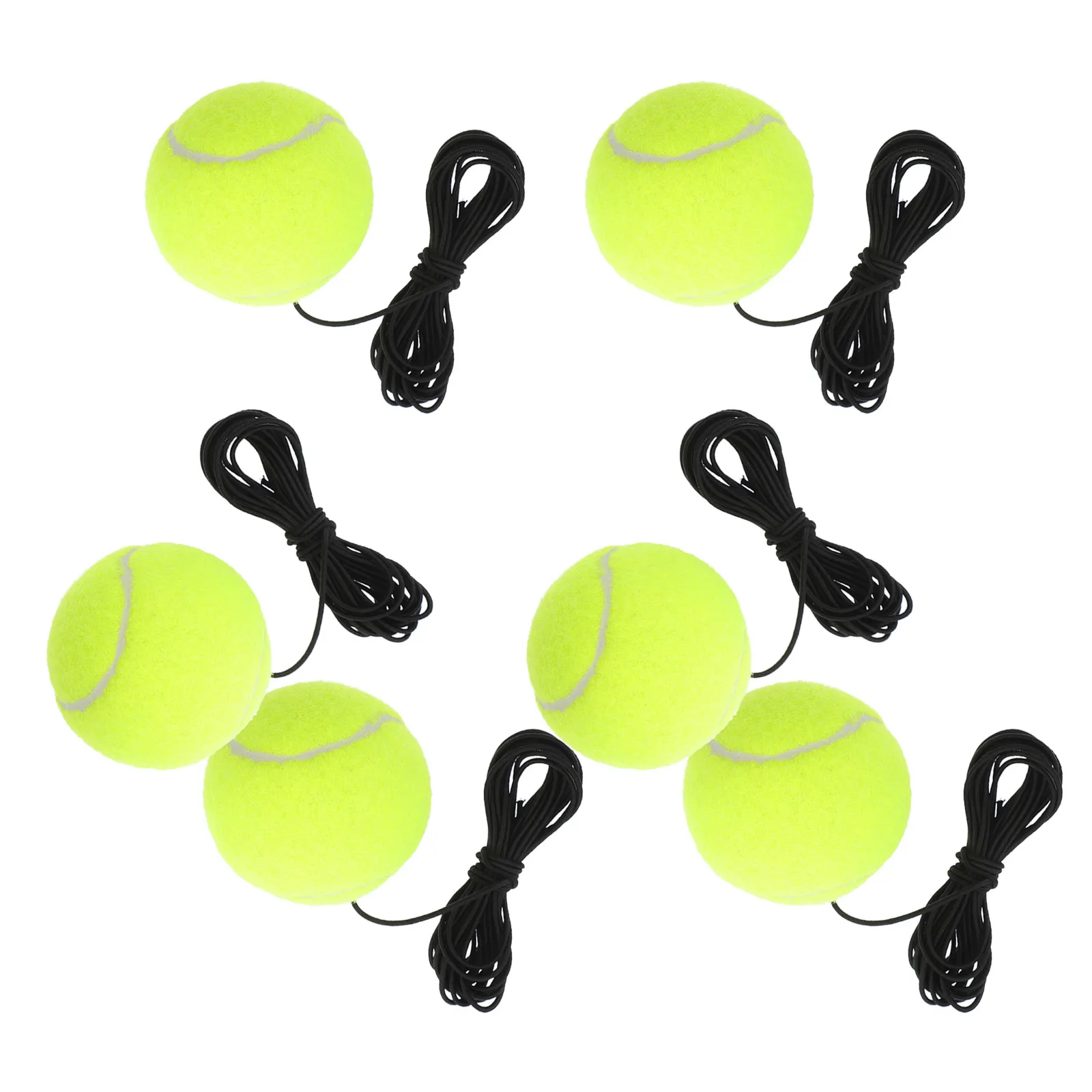 

Набор для тренировок по теннису из 6 предметов: эластичная веревка, тренажер для отработки ударов, оборудование для индивидуальных тренировок, устройство для отскока мяча