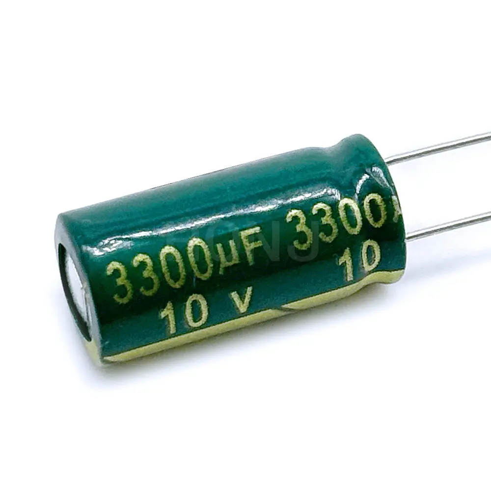 10PCS 10V3300UF Aluminum Electrolytic Capacitor Original Low Esr/impedance High Frequency Size 10*20 3300uf10v 10v3300uf 20%