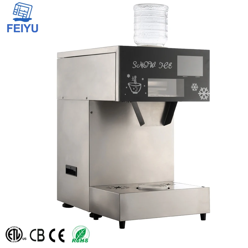 Commercial Korean Kakigori Bingsu Ice Maker Machine Snowflake Ice Shaved Making Machine With Pump And Motor Core Components