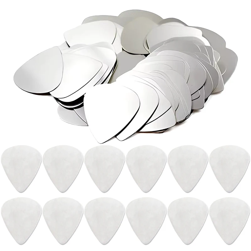 Heart-Shaped Stainless Steel Picks (5-20PCS) – Metal Guitar Plectrums for Music Lovers, Band Practice & Live Performance TMZ