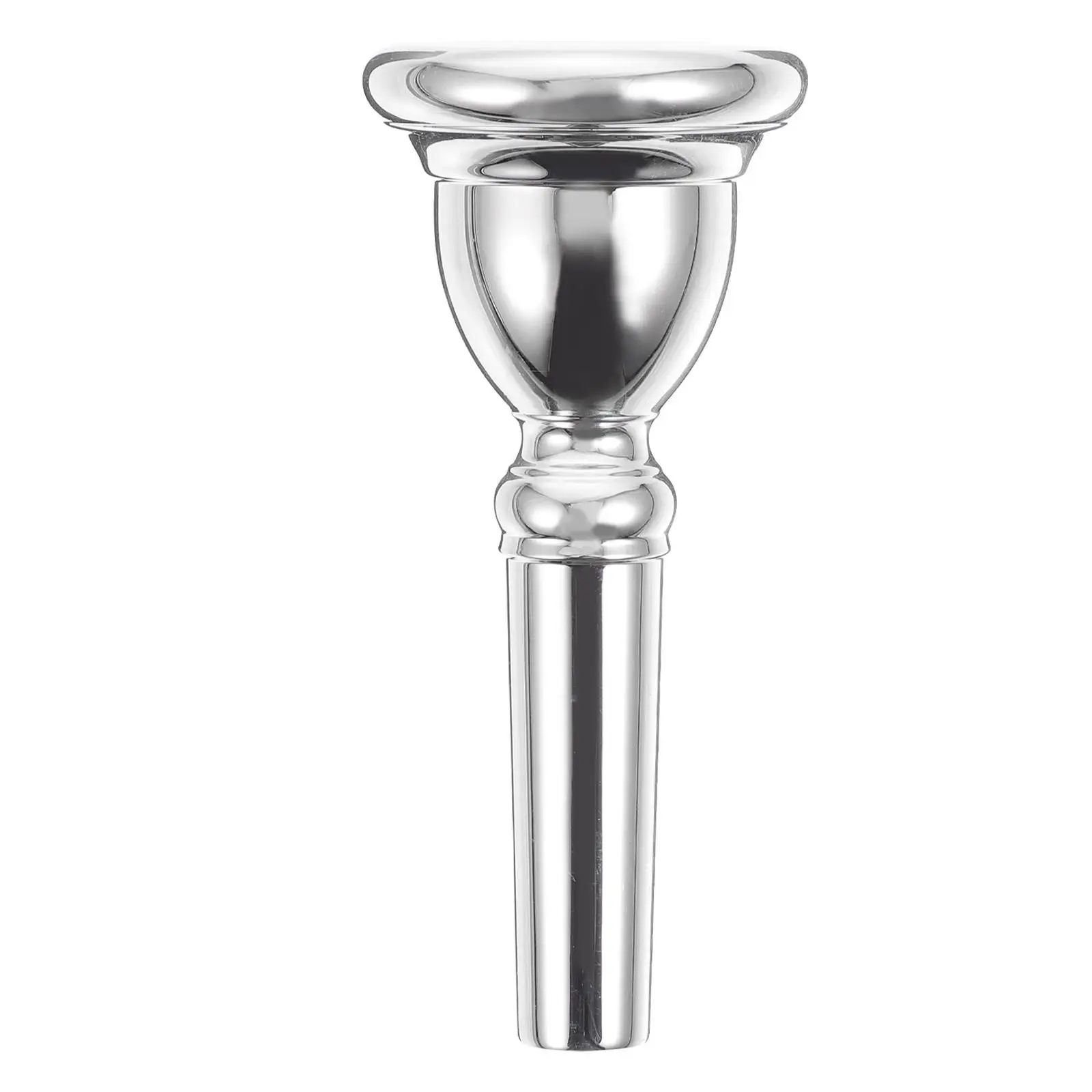 

Euphonium Mouthpiece Copper Durable Silver Musical Instrument Accessory Student Professional Beginner Replacement Part