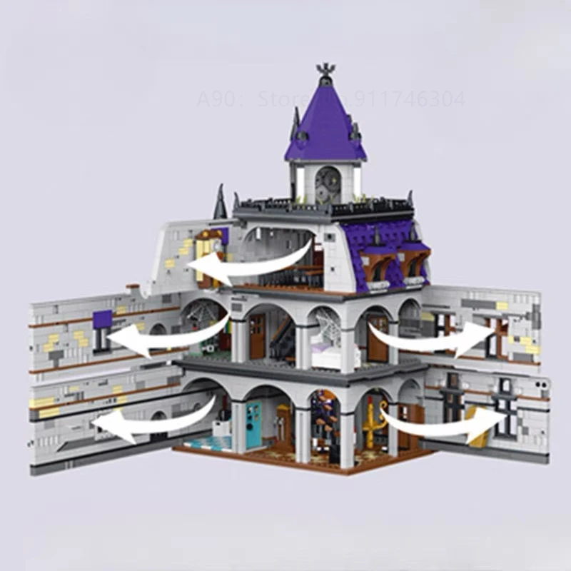 Creative Expert Medieval Mystery Mansion Castle Courtyard Building Blocks Bricks Educational DIY Toy For Children Gift Christmas