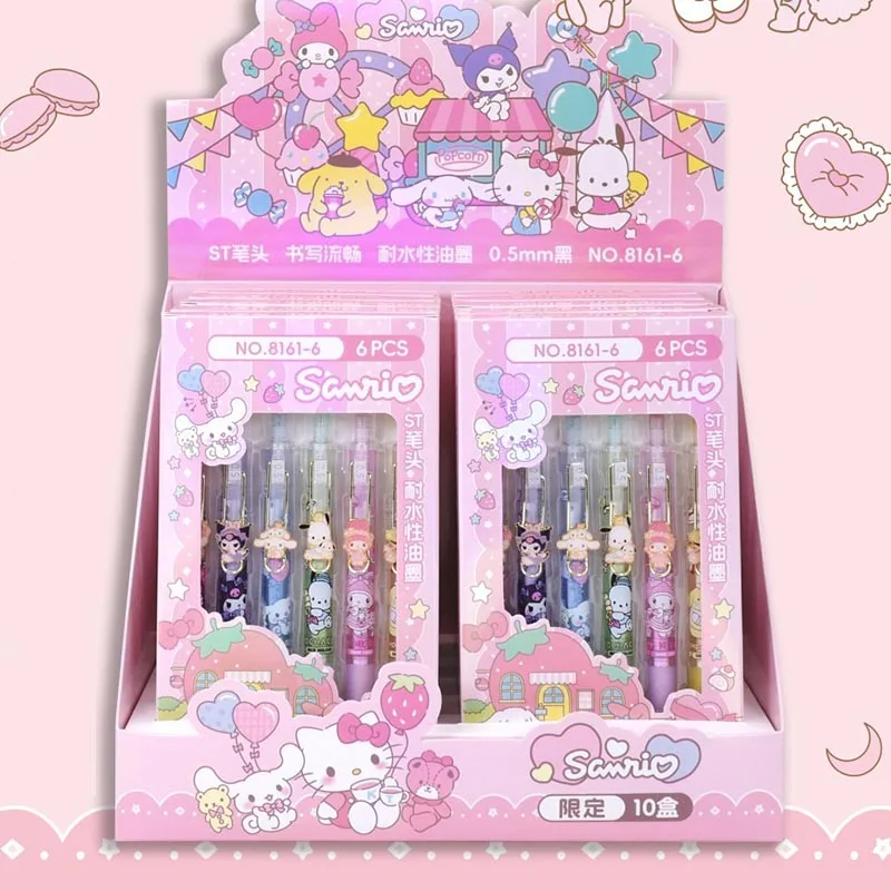 

24pcs/ лот Sanrio Kuromi мелодия пресса гель Пен мило Pochacco 0.5mm черные чернила нейтральные ручки рекламные школьные принадлежности