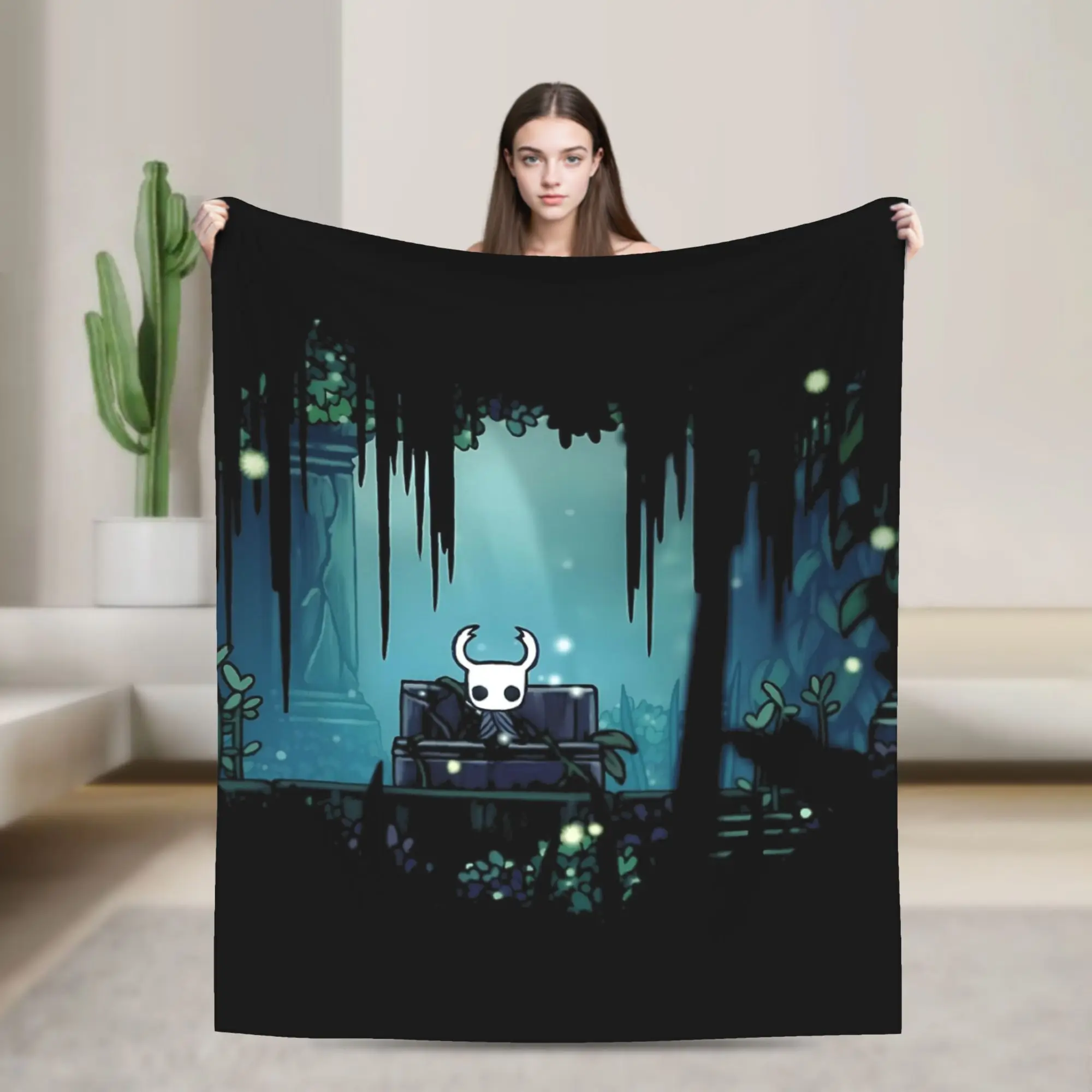 Hollows Knights Silksong Blanket  Flannel Funny Warm Throw Blankets for Bed Sofa Textile Decor,