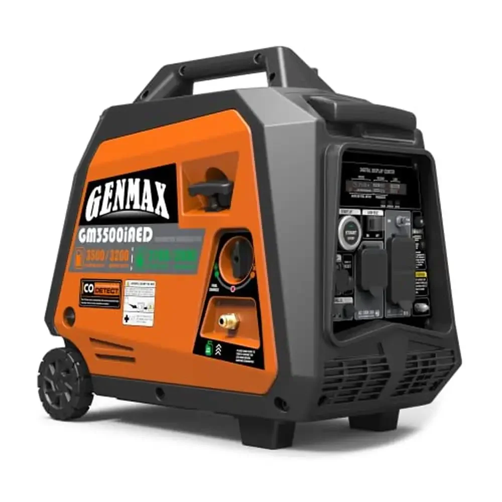 Portable Inverter Generator 3500W Super Quiet Gas or Propane Powered Engine with Parallel Capability Remote/Electric Start Ideal