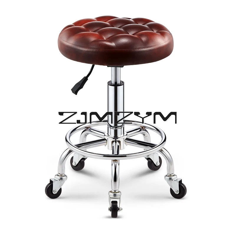 

Fashion Swivel Stool Barber Shop Hair Bench Hairdressing Chair Liftable Rotatable Beauty Nail Pulley Work Chair Salon Furniture