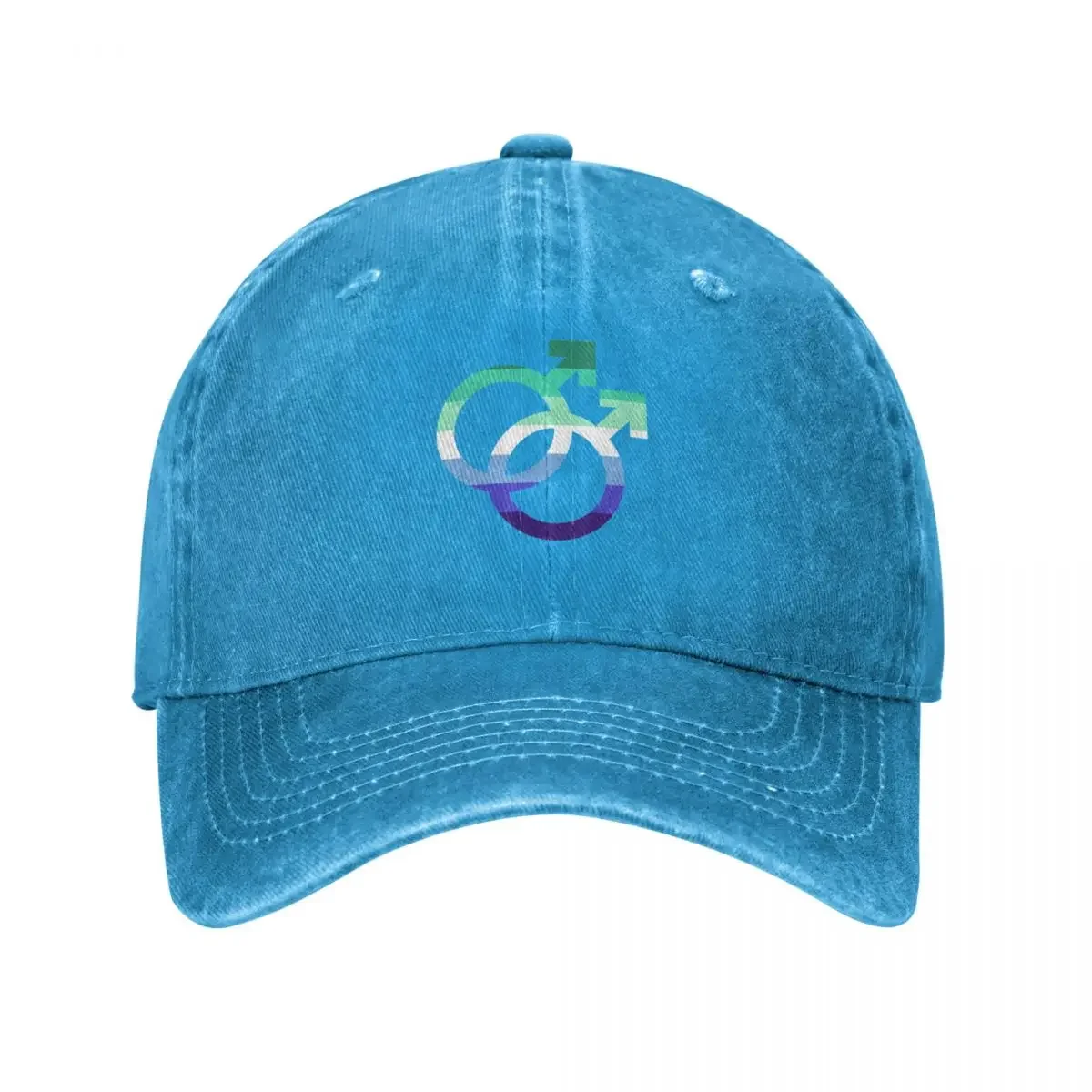 

mlm, interlocking symbols with vinicain flag Baseball Cap Golf Cap Luxury Cap Rave sun hat Women's Golf Wear Men's