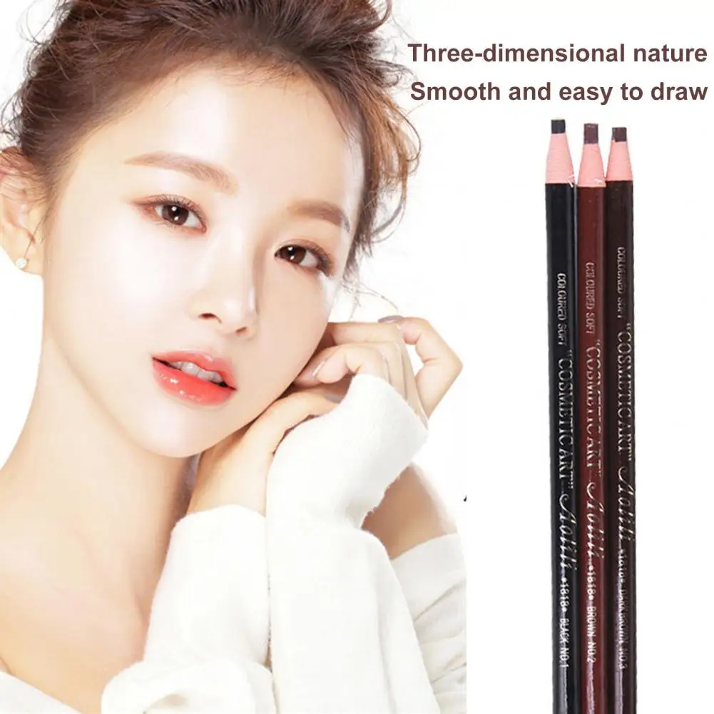 

3Pcs Microblading Pencil Waterproof Peel-off Eyebrow Pencil Pull Cord Pencil Set Eyebrow Makeup Tool Eyebrow Tint Cosmetics