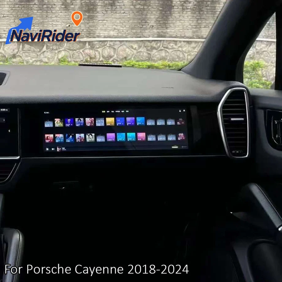

15-дюймовый Android автомобильный второй пилот с умным экраном, развлекательная система, мультимедийный видеоплеер для Porsche Cayenne 2018-2024, авто Carplay