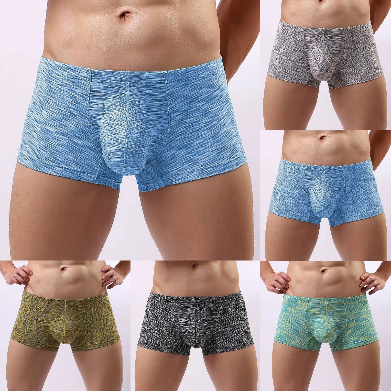 Mens Casual Comfort Briefs Mesh BreathableClearBoxers Mens Briefs Cool Underpants