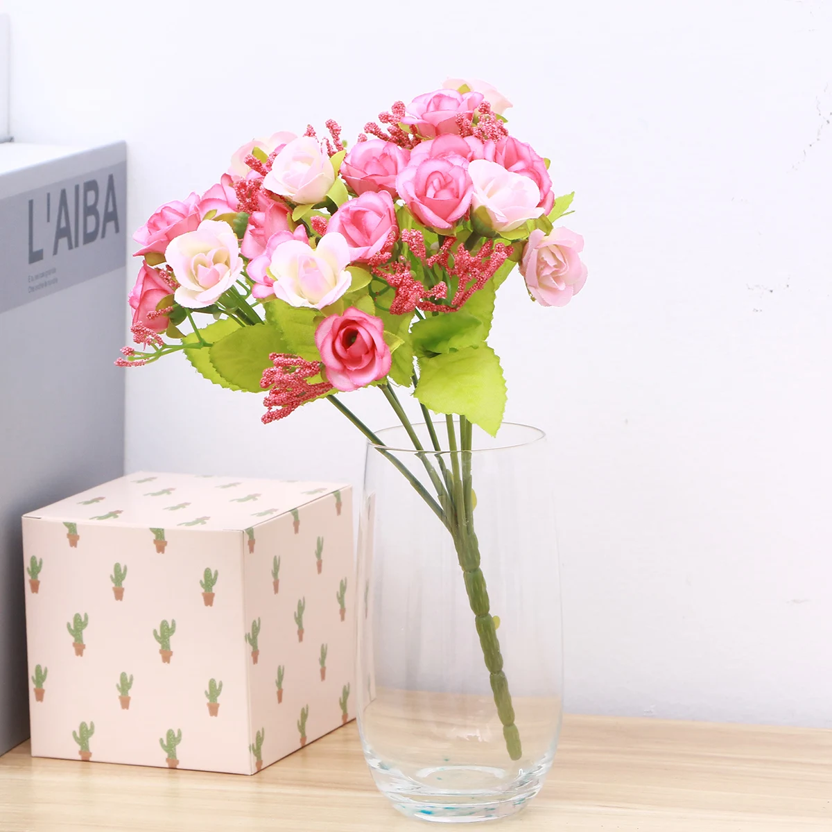 

Artificial Rose Single Stem Lifelike Simulation Flower Photography Prop Home Office Party Decoration False Flowers
