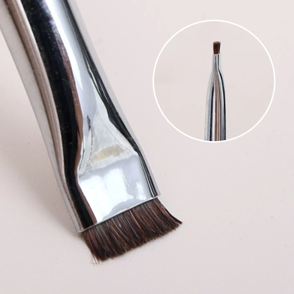 Flathead Eye Brush Ultra Thin Fine Angle Flat Eyebrow Eyeshadow Brow Brushes Multifunctional Soft Women Makeup Brush Beauty Tool