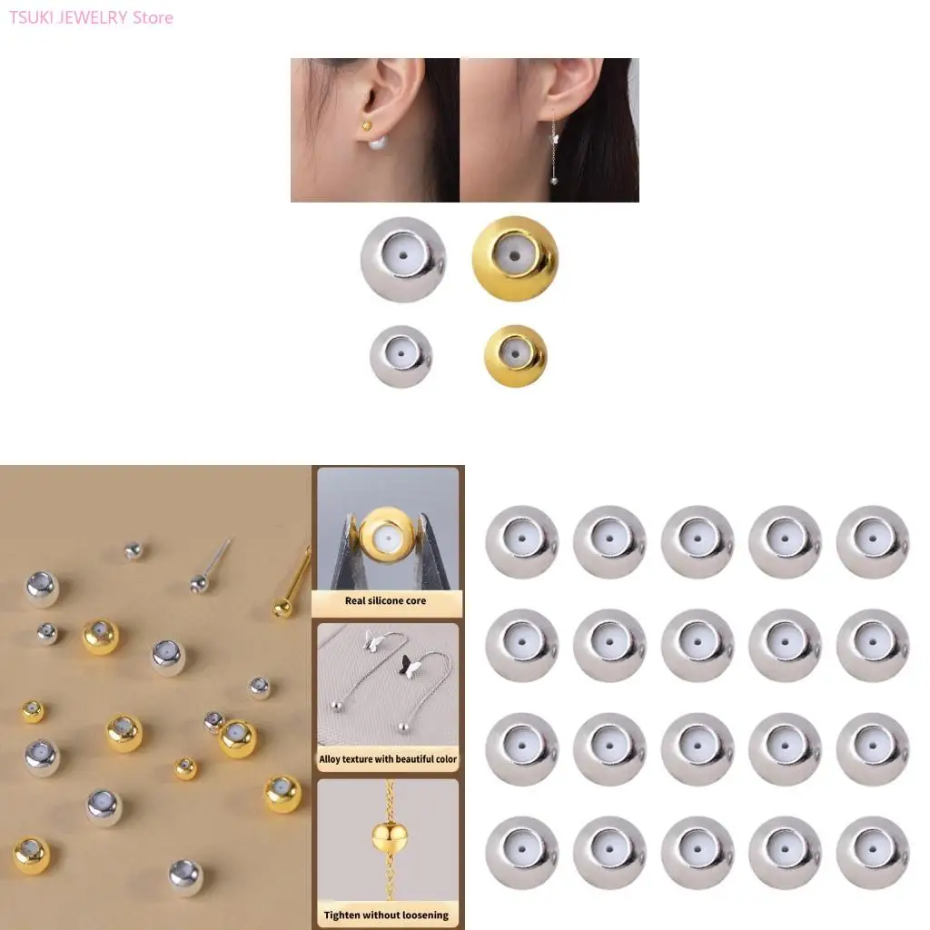 

62KE Earring Plugs Ear Jewelry Part Ear Jewelry Backs Suitable for Earrings Lover