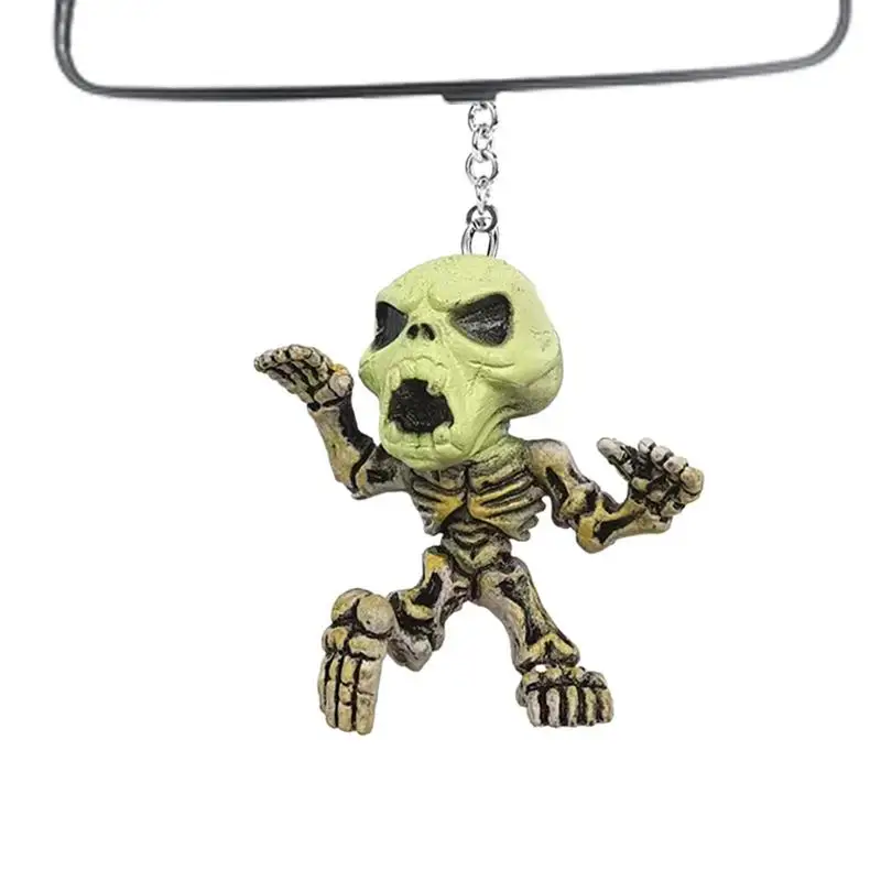 Skull Pendant For Keys Creepy Skull Keychain Pendant Novelty Clothing Creative Gifts For Key Chain Mobile Phone Handbag Backpack