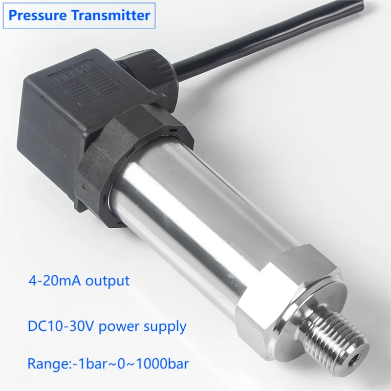 4-20mA Pressure Transmitter -1bar 0.5bar 25bar 60bar 100bar Pressure Gauge Transducer Gas Oil Liquid  Pressure Sensor G1/4 G1/2