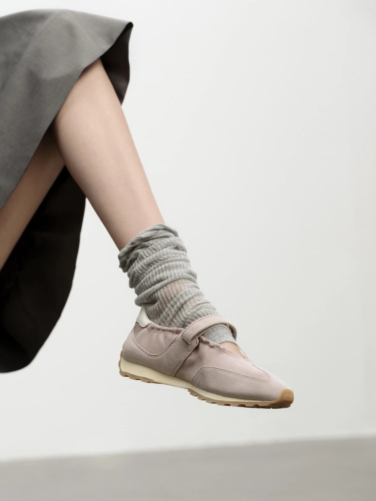 

Новинка 2025, фиолетовые балетки цвета шампанского, женские повседневные слипоны Мэри Джейн, цветная бровь, плоский каблук, круглый носок, Faion Single oes