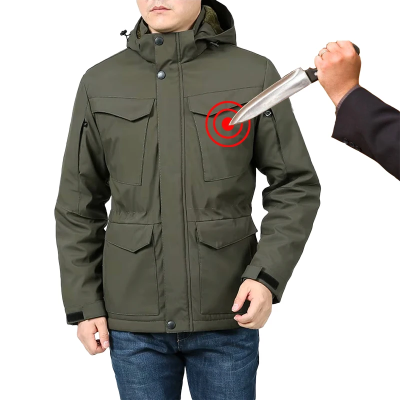 Stickschutz Polizei, противоударная куртка для самообороны, военная тактическая охранная куртка, антихакерская одежда, защитный персонал