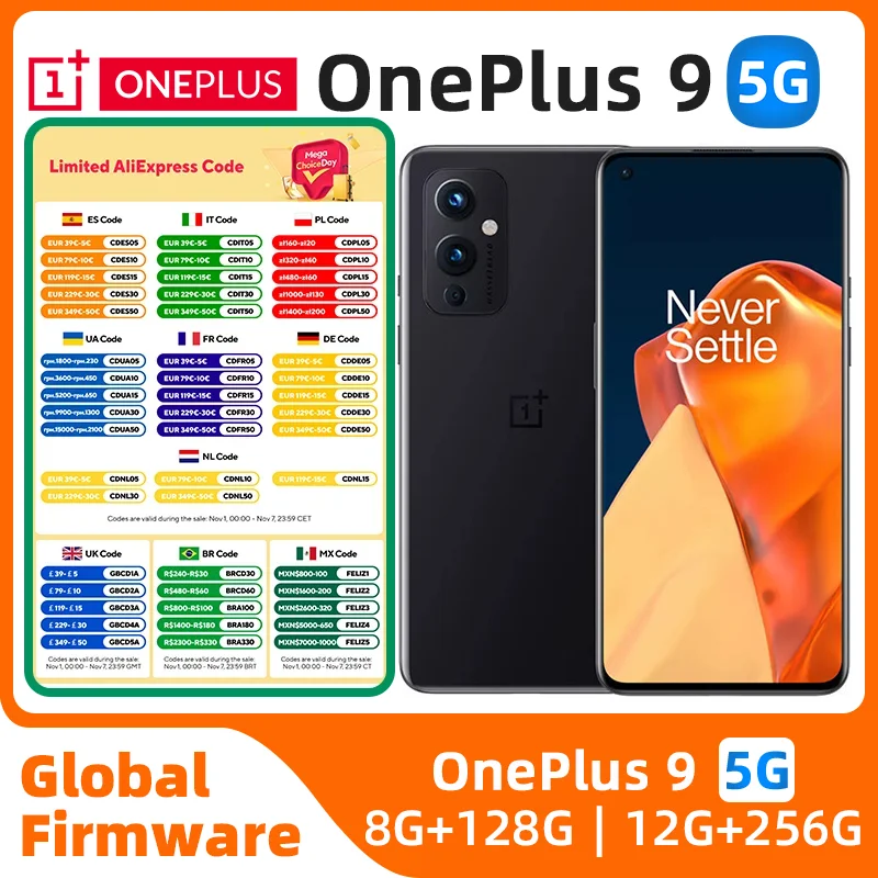 

Смартфон OnePlus 9 5G, Snapdragon 888, 12 Гб, 256 ГБ, 6,55 дюйма, 120 Гц, жидкий AMOLED дисплей, камера Hasselblad, оригинальный бывший в употреблении телефон