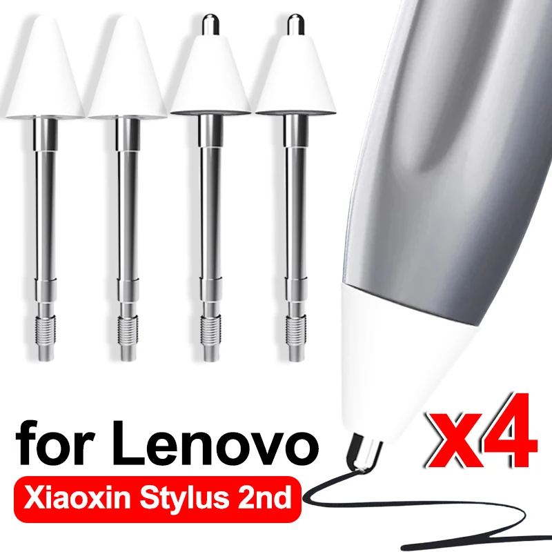 

1-4PCS Replacement Pen Tips for Lenovo Stylus Needle Tube Pen Nib for Xiaoxin Stylus 2nd Gen 2021 Fine Point Precise Pencil Tips